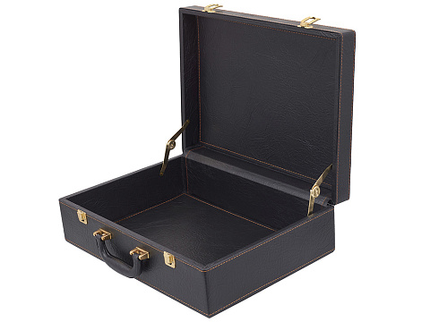 Дипломат подарочный, темно-коричневый - рис 2.