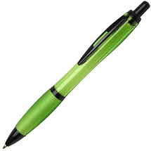 Nash шариковая ручка из переработанного пластика с черной отделкой (черные чернила) - Лайм