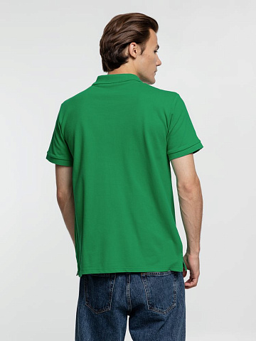 Рубашка поло мужская Virma Premium, зеленая - рис 7.