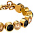 Браслет ELAINE SG BLACK /GOLDEN Dyrberg Kern 450164 - миниатюра - рис 3.