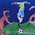 Футболка мужская «Футбол via Матисс» 160, ярко-синяя - миниатюра - рис 4.