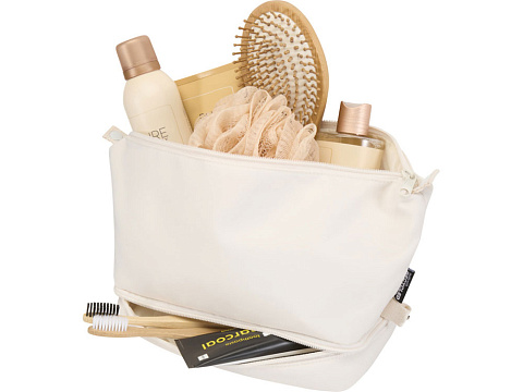 Trip Aware™ дорожная косметичка из переработанного материала 6 л, кремовый - рис 3.