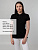 Рубашка поло женская Virma Premium Lady, черная - миниатюра - рис 7.