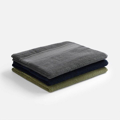 Полотенце махровое Terrychic XL, темно-синее - рис 5.