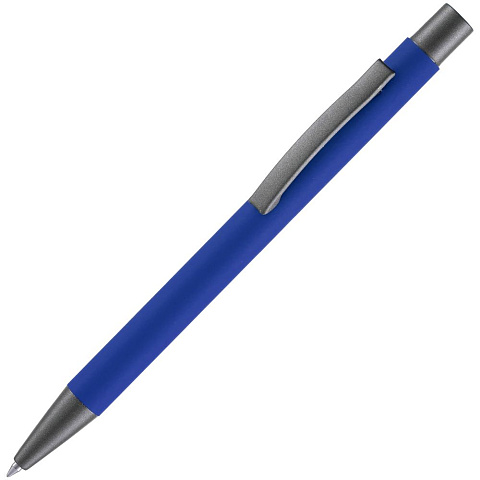 Ручка шариковая Atento Soft Touch, ярко-синяя - рис 2.