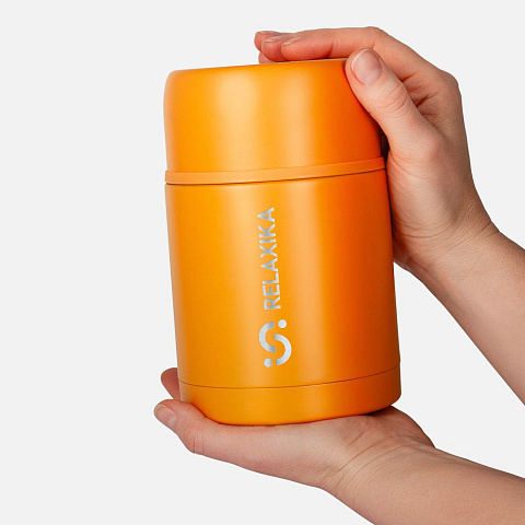 Термос для еды Relaxika 700, желтый - рис 7.