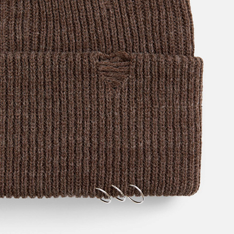 Шапка Ribelle, коричневый меланж - рис 4.