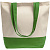 Холщовая сумка Shopaholic, ярко-зеленая - миниатюра - рис 3.