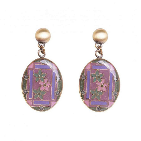 Серьги Незабудки Clara Bijoux A75777-7 V