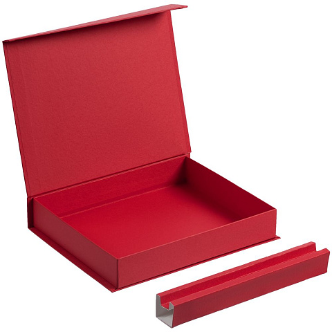 Коробка Duo под ежедневник и ручку, красная - рис 4.